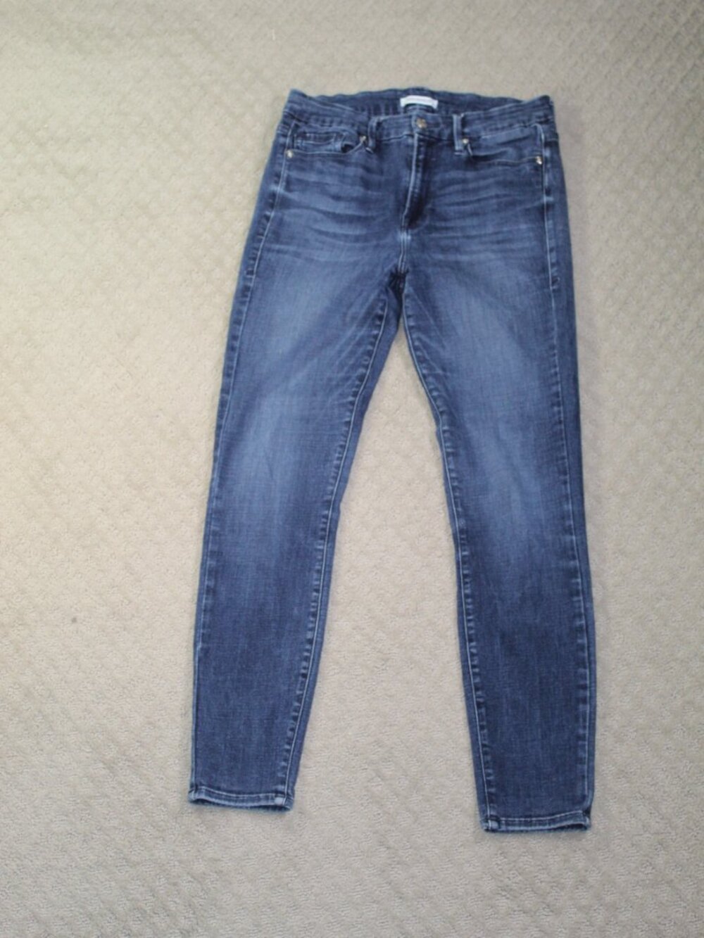 Good American Women's Size 10/30 Good Leg Mid-Rise Skinny Blue Jeans